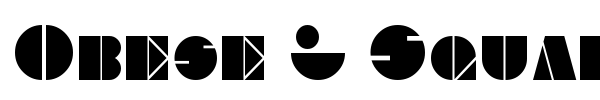 Obese & Square KK font preview